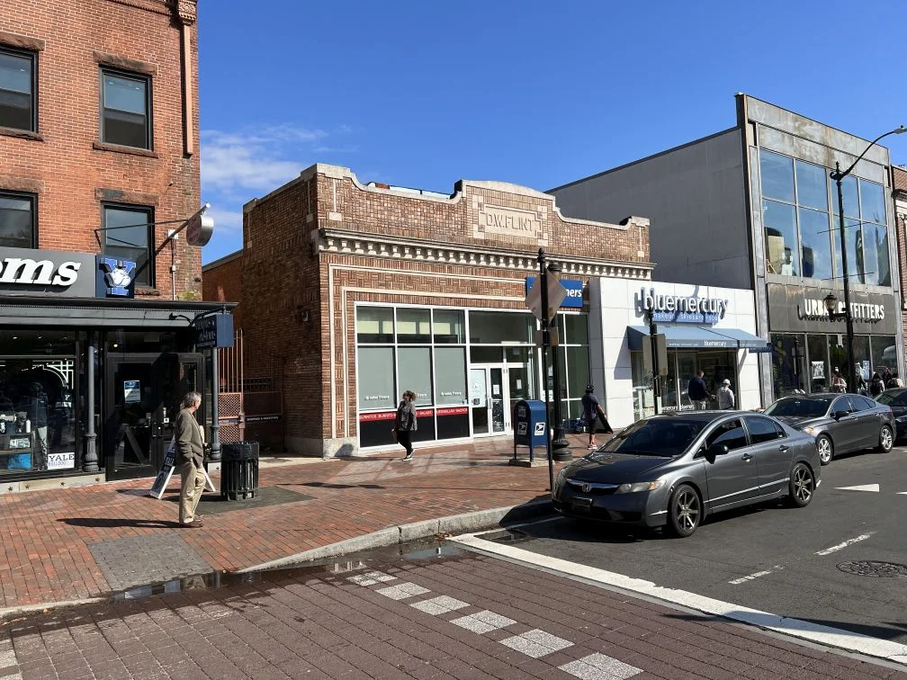 building exteriors and storefronts