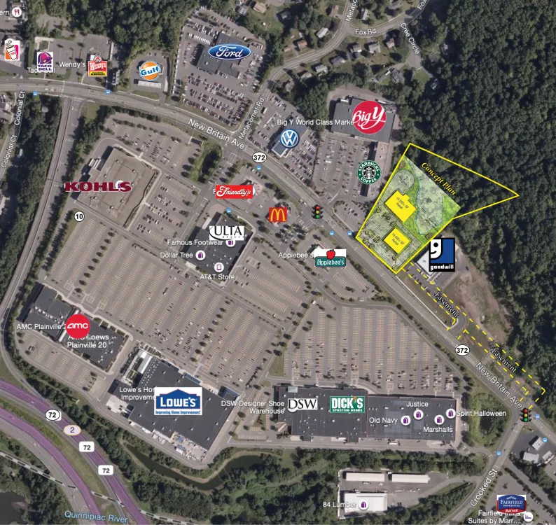 Plainville - 297-305 New Britain Avenue <br /><small>For Lease</small> 